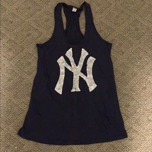 Victoria secret sequin Yankees racerback tank
